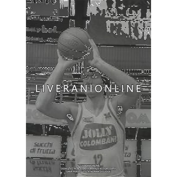 1984 RETROSPETTIVA ANTONELLO RIVA BASKET NELLA FOTO ANTONELLO RIVA AG ALDO LIVERAANI SAS