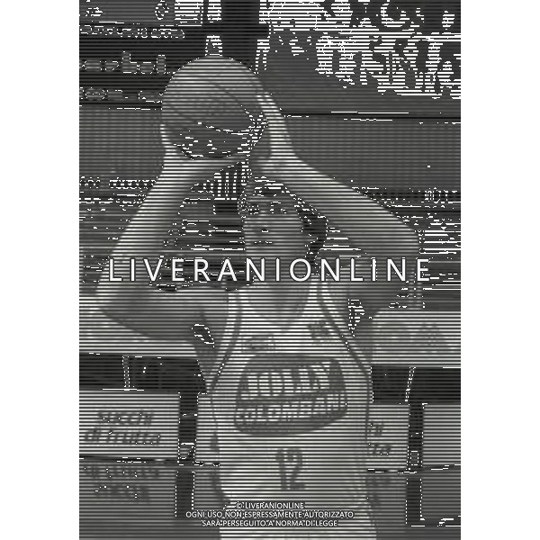 1984 RETROSPETTIVA ANTONELLO RIVA BASKET NELLA FOTO ANTONELLO RIVA AG ALDO LIVERAANI SAS