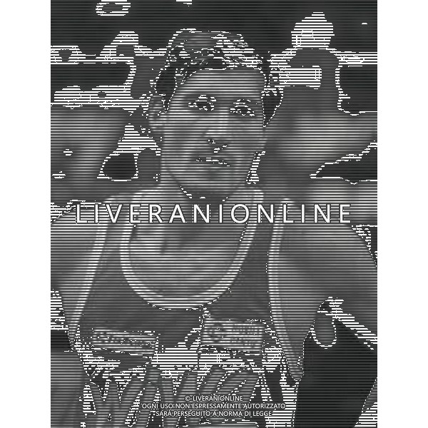 1988-1989 RETROSPETTIVA ANTONELLO RIVA BASKET NELLA FOTO ANTONELLO RIVA CON LA MAGLIA DELLA WIWA VISMARA CANTU\' AG ALDO LIVERANI SAS