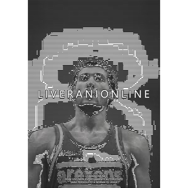 1986-87 RETROSPETTIV ANTONELLO RIVA BASKET NELLA FOTO ANTONELLO RIVA CON LA MAGLIA DELL\'AREXONS CANTU\' AG ALDO LIVERANI SAS