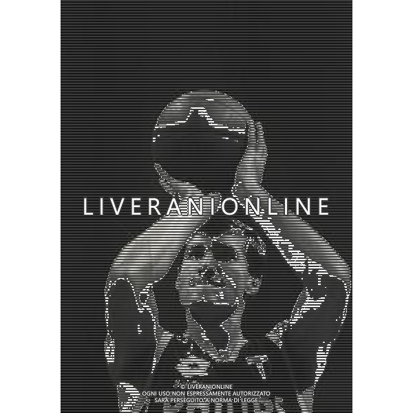 1989 RETROSPETTIVA ANTONELLO RIVA BASKET NELLA FOTO ANTONELLO RIVA CON LA MAGLIA DELLA PHILIPS MILANO AG ALDO LIVERANI SAS