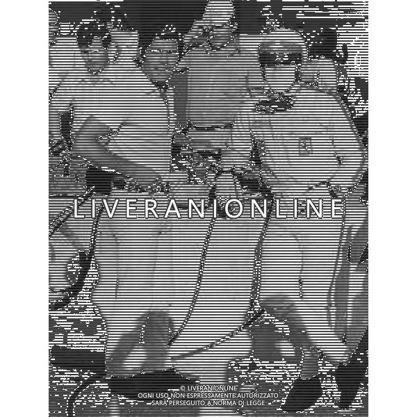 GIACOMO AGOSTINI, pilota motociclistico italiano - RETROSPETTIVA nella foto con Clay Regazzoni ©ARCHIVIO / AGENZIA ALDO LIVERANI SAS