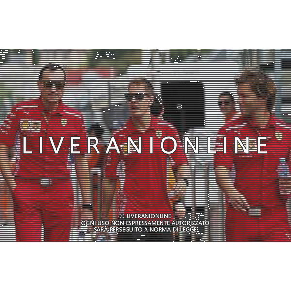 Sebastian Vettel (GER) Ferrari walks the circuit with the team. 27.09.2018. Formula 1 World Championship, Rd 16, Russian Grand Prix, Sochi Autodrom, Sochi, Russia, Preparation Day. AG ALDO LIVERANI SAS-ONLY ITALY