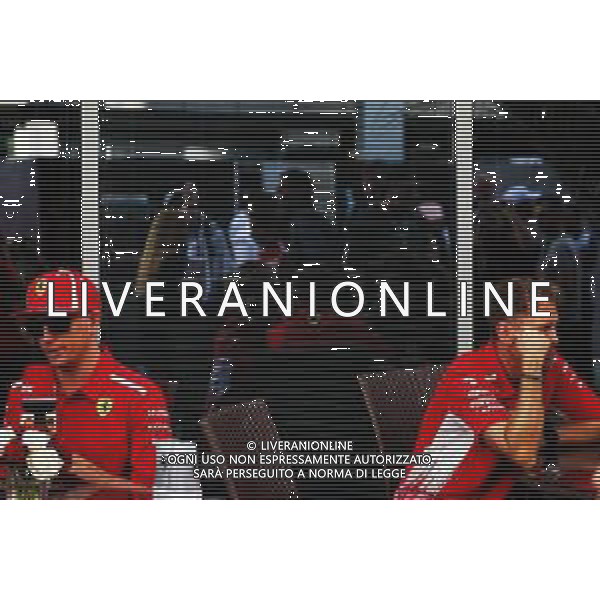 (L to R): Kimi Raikkonen (FIN) Ferrari with team mate Sebastian Vettel (GER) Ferrari. 27.09.2018. Formula 1 World Championship, Rd 16, Russian Grand Prix, Sochi Autodrom, Sochi, Russia, Preparation Day. AG ALDO LIVERANI SAS-ONLY ITALY