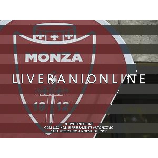 Conferenza Stampa dell\'acquisto della Societa\' Sportiva Monza Calcio da parte della Fininvest Monza (MB) - 28.09.2018 Nella Foto:Stemma Monza Calcio /Ag. Aldo Liverani