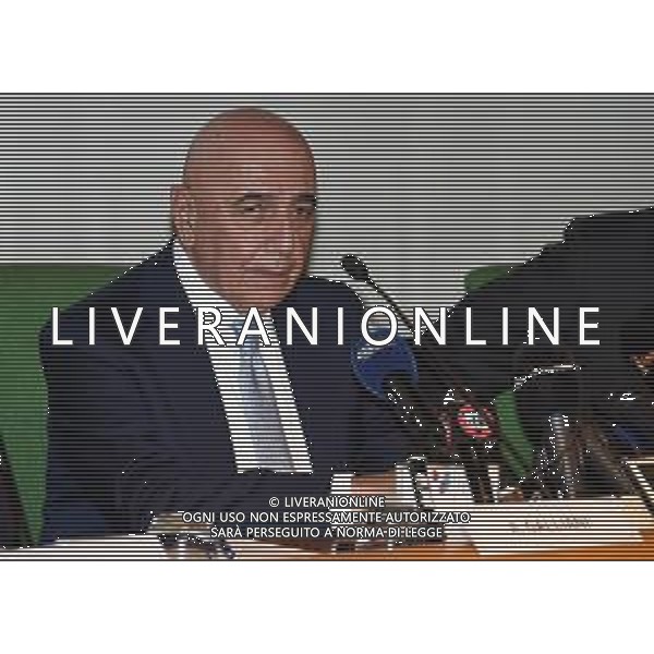 Conferenza Stampa dell\'acquisto della Societa\' Sportiva Monza Calcio da parte della Fininvest Monza (MB) - 28.09.2018 Nella Foto:Andrea Dell Orto, Dario Allevi, Adriano Galliani, Nicola Colombo /Ag. Aldo Liverani