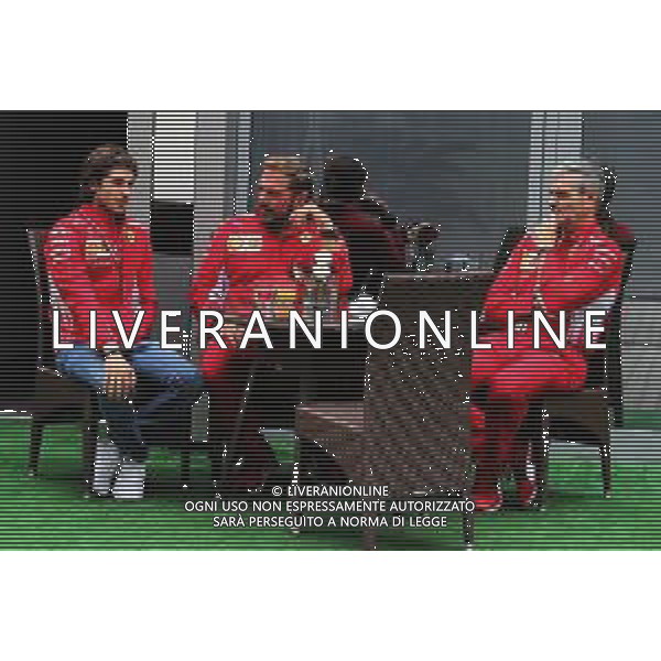 (L to R): Antonio Giovinazzi (ITA) Ferrari Development Driver with Gino Rosato (CDN) Ferrari and Maurizio Arrivabene (ITA) Ferrari Team Principal. 29.09.2018. Formula 1 World Championship, Rd 16, Russian Grand Prix, Sochi Autodrom, Sochi, Russia, Qualifying Day. AG ALDO LIVERANI SAS-ONLY ITALY