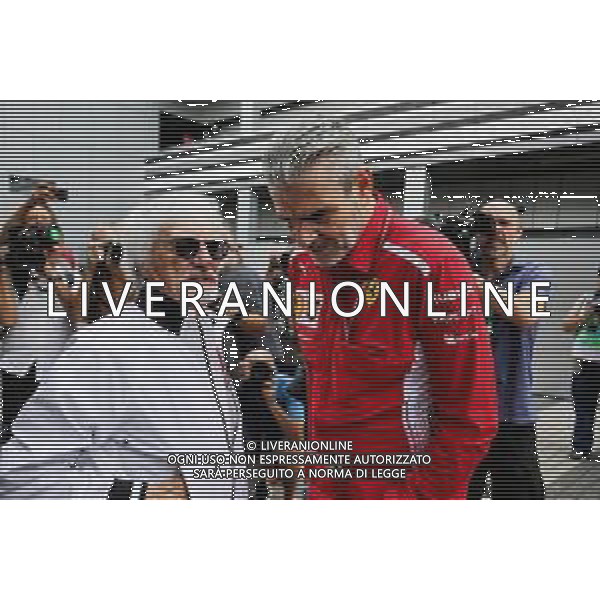 (L to R): Bernie Ecclestone (GBR) with Maurizio Arrivabene (ITA) Ferrari Team Principal. 29.09.2018. Formula 1 World Championship, Rd 16, Russian Grand Prix, Sochi Autodrom, Sochi, Russia, Qualifying Day. AG ALDO LIVERANI SAS-ONLY ITALY