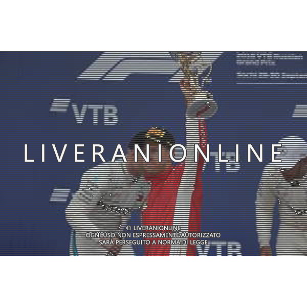 3rd place Sebastian Vettel (GER) Ferrari SF71H. 30.09.2018. Formula 1 World Championship, Rd 16, Russian Grand Prix, Sochi Autodrom, Sochi, Russia, Race Day. / AGENZIA ALDO LIVERANI SAS - ITALY ONLY EDITORIAL USE ONLY