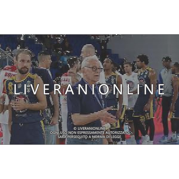 Larry Brown ,A|X Armani Exchange Milano - Fiat Torino finale di Supercoppa Italiana, Brescia 30 settembre 2018. Ph Fotolive Simone Venezia / AGENZIA ALDO LIVERANI SAS - Olimpia Milano - Fiat Torino Finale di Supercoppa Italiana di basket 2018 al PalaLeonessa di Brescia 30.09.2018