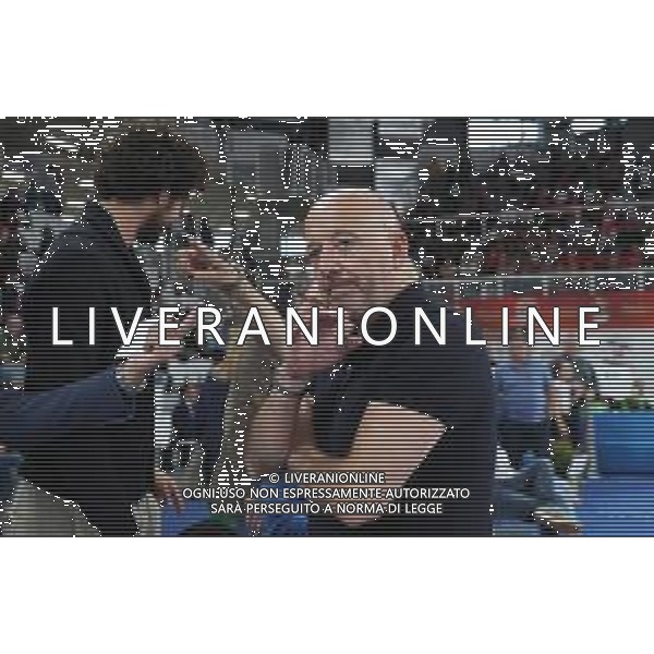 Mauro Ferrari ,A|X Armani Exchange Milano - Fiat Torino finale di Supercoppa Italiana, Brescia 30 settembre 2018. Ph Fotolive Simone Venezia / AGENZIA ALDO LIVERANI SAS - Olimpia Milano - Fiat Torino Finale di Supercoppa Italiana di basket 2018 al PalaLeonessa di Brescia 30.09.2018