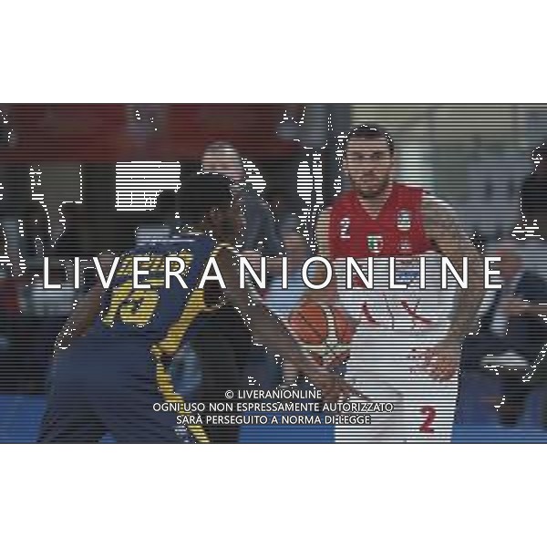 Mike James ,A|X Armani Exchange Milano - Fiat Torino finale di Supercoppa Italiana, Brescia 30 settembre 2018. Ph Fotolive Simone Venezia / AGENZIA ALDO LIVERANI SAS - Olimpia Milano - Fiat Torino Finale di Supercoppa Italiana di basket 2018 al PalaLeonessa di Brescia 30.09.2018