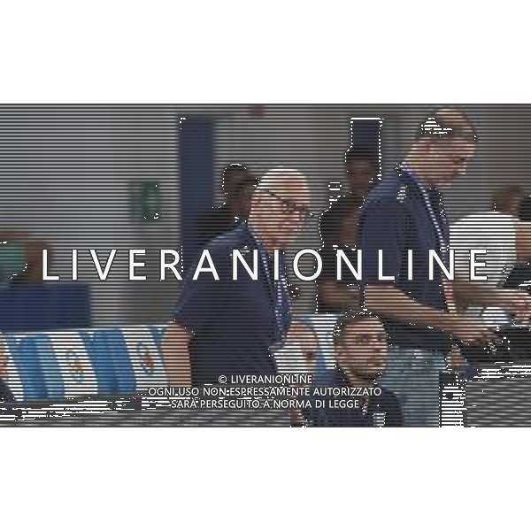 Larry Brown coach Fiat Torino ,A|X Armani Exchange Milano - Fiat Torino finale di Supercoppa Italiana, Brescia 30 settembre 2018. Ph Fotolive Simone Venezia / AGENZIA ALDO LIVERANI SAS - Olimpia Milano - Fiat Torino Finale di Supercoppa Italiana di basket 2018 al PalaLeonessa di Brescia 30.09.2018