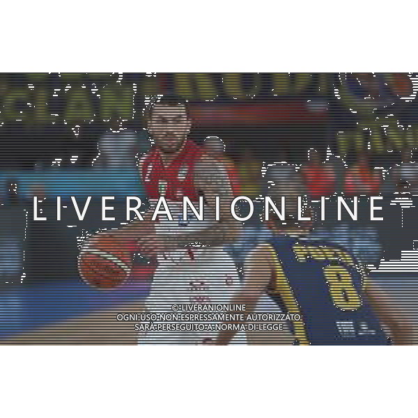 Mike James ,A|X Armani Exchange Milano - Fiat Torino finale di Supercoppa Italiana, Brescia 30 settembre 2018. Ph Fotolive Simone Venezia / AGENZIA ALDO LIVERANI SAS - Olimpia Milano - Fiat Torino Finale di Supercoppa Italiana di basket 2018 al PalaLeonessa di Brescia 30.09.2018