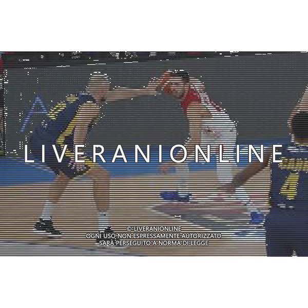 Amedeo Della Valle ,A|X Armani Exchange Milano - Fiat Torino finale di Supercoppa Italiana, Brescia 30 settembre 2018. Ph Fotolive Simone Venezia / AGENZIA ALDO LIVERANI SAS - Olimpia Milano - Fiat Torino Finale di Supercoppa Italiana di basket 2018 al PalaLeonessa di Brescia 30.09.2018