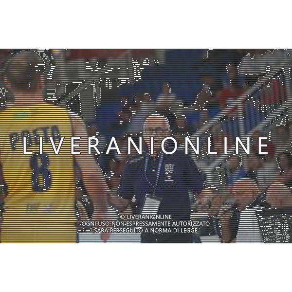Larry Brown allenatore del torino , Torino vs Trento basket supercoppa, Brescia 29 Settembre 2018. Ph Fotolive Filippo Venezia / AGENZIA ALDO LIVERANI SAS - Fiat Auxillium Torino - Dolomiti Energia Aquila Trento Semifinale di Supercoppa Italiana di basket 2018 al PalaLeonessa di Brescia 29.09.2018