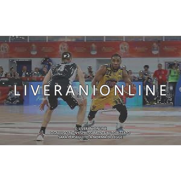 Tekele Cotton , Torino vs Trento basket supercoppa, Brescia 29 Settembre 2018. Ph Fotolive Filippo Venezia / AGENZIA ALDO LIVERANI SAS - Fiat Auxillium Torino - Dolomiti Energia Aquila Trento Semifinale di Supercoppa Italiana di basket 2018 al PalaLeonessa di Brescia 29.09.2018