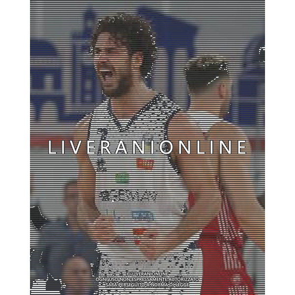 Luca Vitali esulta , Germani Brescia vs Milano basket supercoppa, Brescia 29 Settembre 2018. Ph Fotolive Filippo Venezia / AGENZIA ALDO LIVERANI SAS - AX Armani Exchange Milano - Germani Basket Brescia Semifinale di Supercoppa Italiana di basket 2018 al PalaLeonessa di Brescia 29.09.2018