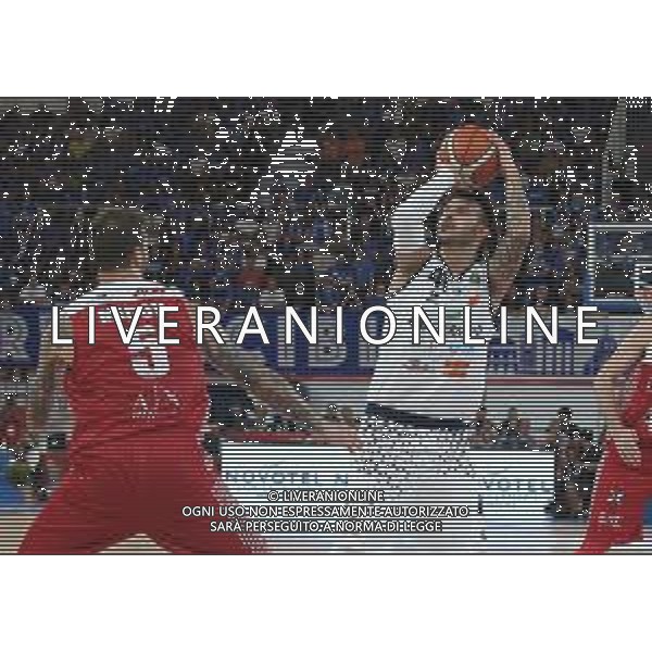 Brian Sacchetti , Germani Brescia vs Milano basket supercoppa, Brescia 29 Settembre 2018. Ph Fotolive Filippo Venezia / AGENZIA ALDO LIVERANI SAS - AX Armani Exchange Milano - Germani Basket Brescia Semifinale di Supercoppa Italiana di basket 2018 al PalaLeonessa di Brescia 29.09.2018