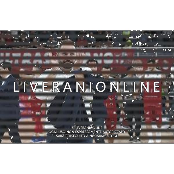 Andrea Diana coach della Germani Basket Brescia , Germani Brescia vs Milano basket supercoppa, Brescia 29 Settembre 2018. Ph Fotolive Filippo Venezia / AGENZIA ALDO LIVERANI SAS - AX Armani Exchange Milano - Germani Basket Brescia Semifinale di Supercoppa Italiana di basket 2018 al PalaLeonessa di Brescia 29.09.2018