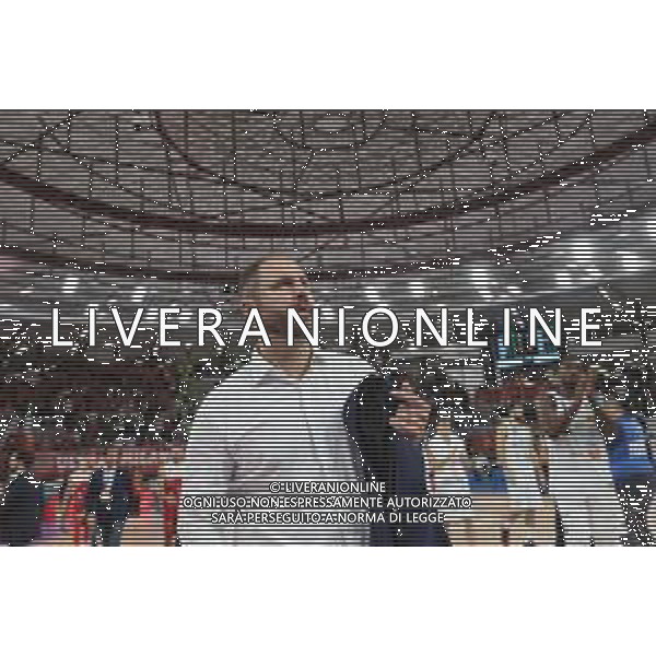 Andrea Diana coach della Germani Basket Brescia , Germani Brescia vs Milano basket supercoppa, Brescia 29 Settembre 2018. Ph Fotolive Filippo Venezia / AGENZIA ALDO LIVERANI SAS - AX Armani Exchange Milano - Germani Basket Brescia Semifinale di Supercoppa Italiana di basket 2018 al PalaLeonessa di Brescia 29.09.2018