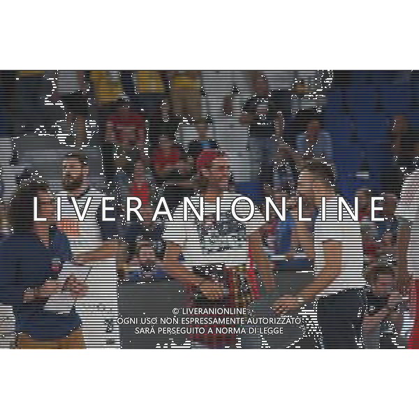 Gianmarco Tamberi , Germani Brescia vs Milano basket supercoppa, Brescia 29 Settembre 2018. Ph Fotolive Filippo Venezia / AGENZIA ALDO LIVERANI SAS - AX Armani Exchange Milano - Germani Basket Brescia Semifinale di Supercoppa Italiana di basket 2018 al PalaLeonessa di Brescia 29.09.2018
