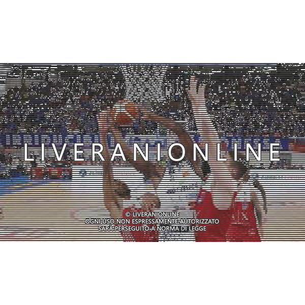 Gerald Beverly ,A|X Armani Exchange Milano - Germani Basket Brescia semifinale di Supercoppa Italiana, Brescia 29 settembre 2018. Ph Fotolive Simone Venezia / AGENZIA ALDO LIVERANI SAS - AX Armani Exchange Milano - Germani Basket Brescia Semifinale di Supercoppa Italiana di basket 2018 al PalaLeonessa di Brescia 29.09.2018