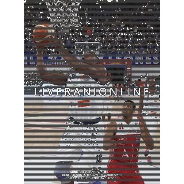 Gerald Beverly ,A|X Armani Exchange Milano - Germani Basket Brescia semifinale di Supercoppa Italiana, Brescia 29 settembre 2018. Ph Fotolive Simone Venezia / AGENZIA ALDO LIVERANI SAS - AX Armani Exchange Milano - Germani Basket Brescia Semifinale di Supercoppa Italiana di basket 2018 al PalaLeonessa di Brescia 29.09.2018