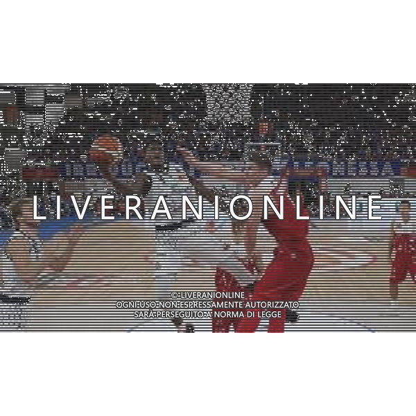 Awudu Abass ,A|X Armani Exchange Milano - Germani Basket Brescia semifinale di Supercoppa Italiana, Brescia 29 settembre 2018. Ph Fotolive Simone Venezia / AGENZIA ALDO LIVERANI SAS - AX Armani Exchange Milano - Germani Basket Brescia Semifinale di Supercoppa Italiana di basket 2018 al PalaLeonessa di Brescia 29.09.2018