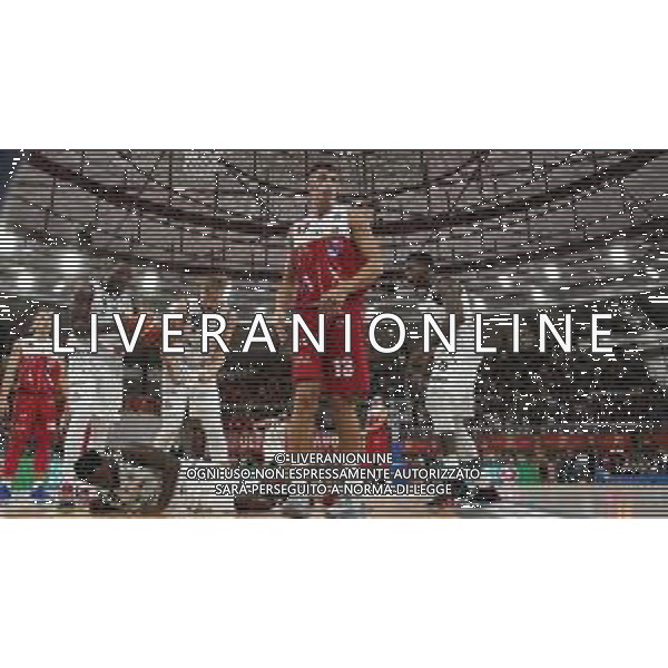 Jordan Hamilton,Eric Mika e Bryon Allen ,A|X Armani Exchange Milano - Germani Basket Brescia semifinale di Supercoppa Italiana, Brescia 29 settembre 2018. Ph Fotolive Simone Venezia / AGENZIA ALDO LIVERANI SAS - AX Armani Exchange Milano - Germani Basket Brescia Semifinale di Supercoppa Italiana di basket 2018 al PalaLeonessa di Brescia 29.09.2018