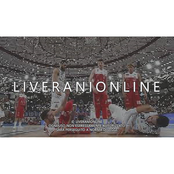 delusione di Andrea Zerini e Brian Sacchetti ,A|X Armani Exchange Milano - Germani Basket Brescia semifinale di Supercoppa Italiana, Brescia 29 settembre 2018. Ph Fotolive Simone Venezia / AGENZIA ALDO LIVERANI SAS - AX Armani Exchange Milano - Germani Basket Brescia Semifinale di Supercoppa Italiana di basket 2018 al PalaLeonessa di Brescia 29.09.2018