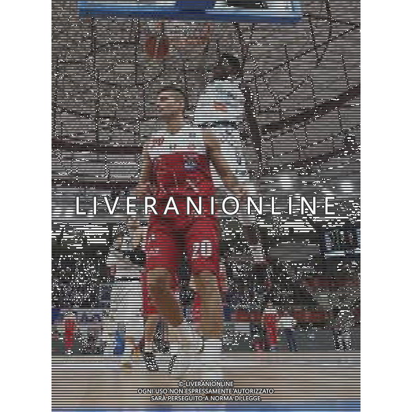 Awudu Abass ,A|X Armani Exchange Milano - Germani Basket Brescia semifinale di Supercoppa Italiana, Brescia 29 settembre 2018. Ph Fotolive Simone Venezia / AGENZIA ALDO LIVERANI SAS - AX Armani Exchange Milano - Germani Basket Brescia Semifinale di Supercoppa Italiana di basket 2018 al PalaLeonessa di Brescia 29.09.2018
