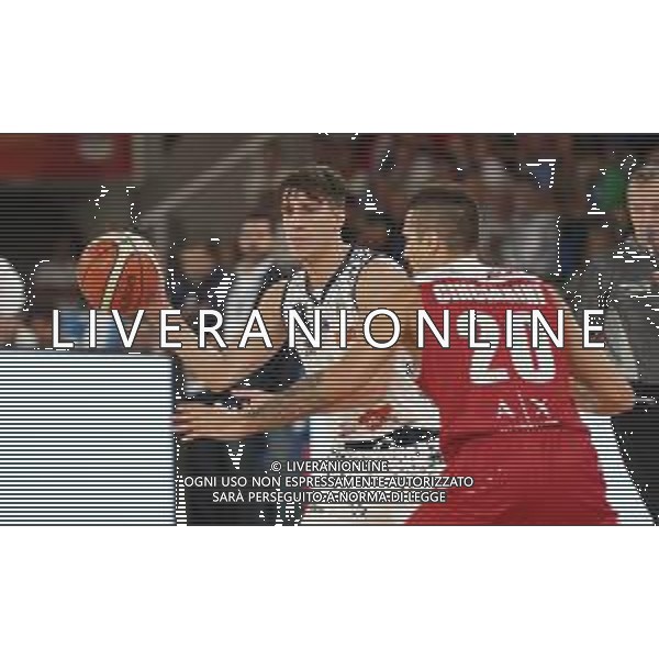 Tommaso Laquintana ,A|X Armani Exchange Milano - Germani Basket Brescia semifinale di Supercoppa Italiana, Brescia 29 settembre 2018. Ph Fotolive Simone Venezia / AGENZIA ALDO LIVERANI SAS - AX Armani Exchange Milano - Germani Basket Brescia Semifinale di Supercoppa Italiana di basket 2018 al PalaLeonessa di Brescia 29.09.2018