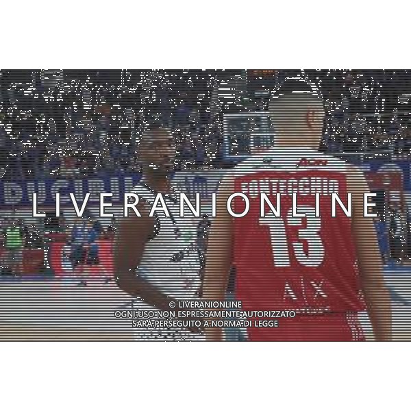 delusione a fine partita di Jordan Hamilton ,A|X Armani Exchange Milano - Germani Basket Brescia semifinale di Supercoppa Italiana, Brescia 29 settembre 2018. Ph Fotolive Simone Venezia / AGENZIA ALDO LIVERANI SAS - AX Armani Exchange Milano - Germani Basket Brescia Semifinale di Supercoppa Italiana di basket 2018 al PalaLeonessa di Brescia 29.09.2018