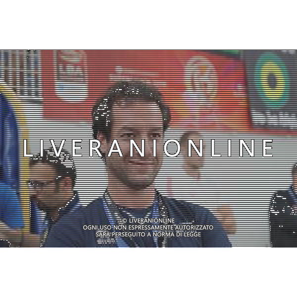Pierfrancesco Bettinsoli medico della Germani Basket Brescia ,A|X Armani Exchange Milano - Germani Basket Brescia semifinale di Supercoppa Italiana, Brescia 29 settembre 2018. Ph Fotolive Simone Venezia / AGENZIA ALDO LIVERANI SAS - AX Armani Exchange Milano - Germani Basket Brescia Semifinale di Supercoppa Italiana di basket 2018 al PalaLeonessa di Brescia 29.09.2018