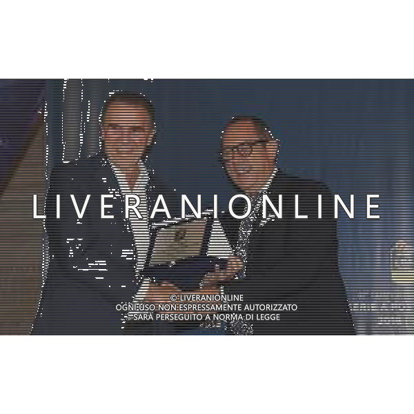 Carlo Recalcati e Egidio Bianchi ,presentazione del campionato di Basket 2018 2019, Brescia 1 ottobre 2018. Ph Fotolive Simone Venezia / AGENZIA ALDO LIVERANI SAS - Presentazione del Campionato italiano di pallacanestro maschile Basket Serie A 2018-2019, Brescia 01.10.2018