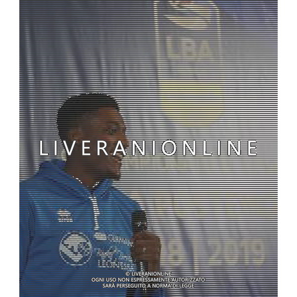 Awudu Abass ,presentazione del campionato di Basket 2018 2019, Brescia 1 ottobre 2018. Ph Fotolive Simone Venezia / AGENZIA ALDO LIVERANI SAS - Presentazione del Campionato italiano di pallacanestro maschile Basket Serie A 2018-2019, Brescia 01.10.2018