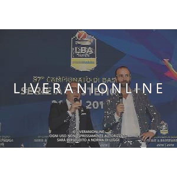 Egidio Bianchi ,presentazione del campionato di Basket 2018 2019, Brescia 1 ottobre 2018. Ph Fotolive Simone Venezia / AGENZIA ALDO LIVERANI SAS - Presentazione del Campionato italiano di pallacanestro maschile Basket Serie A 2018-2019, Brescia 01.10.2018