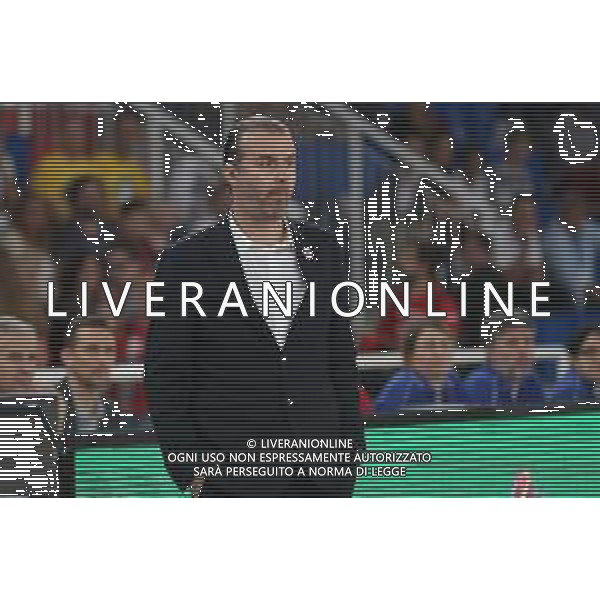 Simone Pianigiani coach Milano,singoli A|X Armani Exchange Milano, Brescia 30 settembre 2018. Ph Fotolive Simone Venezia / AGENZIA ALDO LIVERANI SAS - AX Armani Exchange Olimpia Milano Campionato italiano di pallacanestro maschile Basket Serie A 2018-2019
