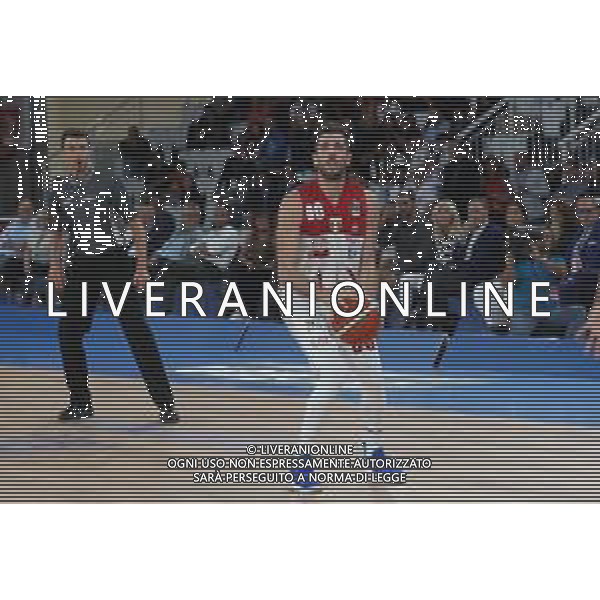 Amedeo Della Valle, singoli A|X Armani Exchange Milano, Brescia 30 settembre 2018. Ph Fotolive Simone Venezia / AGENZIA ALDO LIVERANI SAS - AX Armani Exchange Olimpia Milano Campionato italiano di pallacanestro maschile Basket Serie A 2018-2019