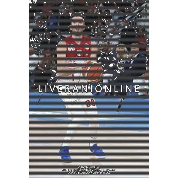 Amedeo Della Valle,singoli A|X Armani Exchange Milano, Brescia 30 settembre 2018. Ph Fotolive Simone Venezia / AGENZIA ALDO LIVERANI SAS - AX Armani Exchange Olimpia Milano Campionato italiano di pallacanestro maschile Basket Serie A 2018-2019