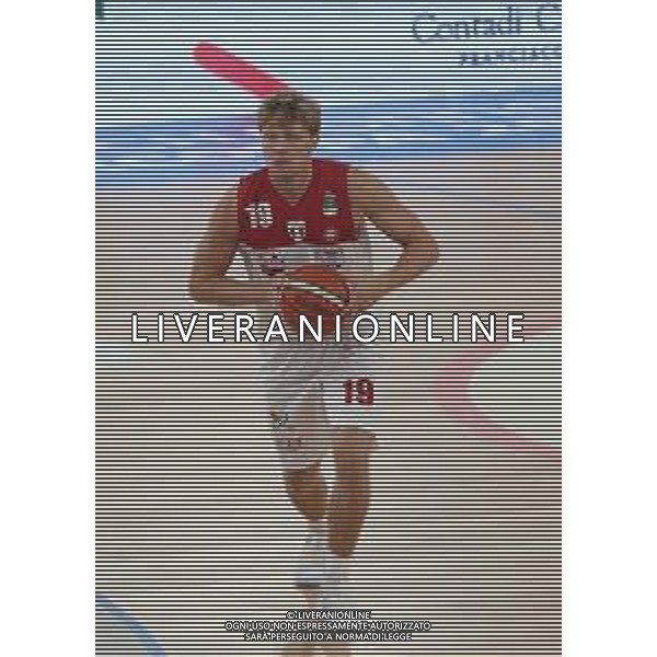 Mindaugas Kuzminskas ,singoli A|X Armani Exchange Milano, Brescia 30 settembre 2018. Ph Fotolive Simone Venezia / AGENZIA ALDO LIVERANI SAS - AX Armani Exchange Olimpia Milano Campionato italiano di pallacanestro maschile Basket Serie A 2018-2019