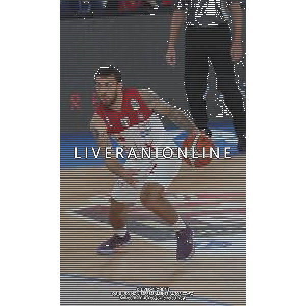 Mike James ,singoli A|X Armani Exchange Milano, Brescia 30 settembre 2018. Ph Fotolive Simone Venezia / AGENZIA ALDO LIVERANI SAS - AX Armani Exchange Olimpia Milano Campionato italiano di pallacanestro maschile Basket Serie A 2018-2019