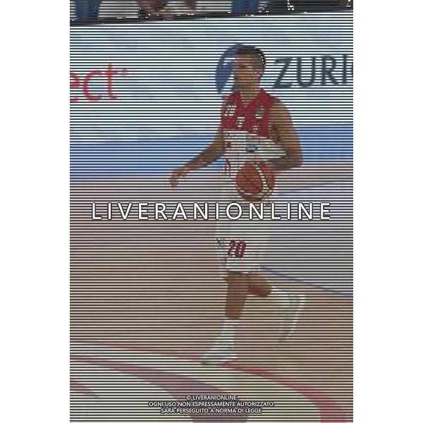 Andrea Cinciarini ,singoli A|X Armani Exchange Milano, Brescia 30 settembre 2018. Ph Fotolive Simone Venezia / AGENZIA ALDO LIVERANI SAS - AX Armani Exchange Olimpia Milano Campionato italiano di pallacanestro maschile Basket Serie A 2018-2019