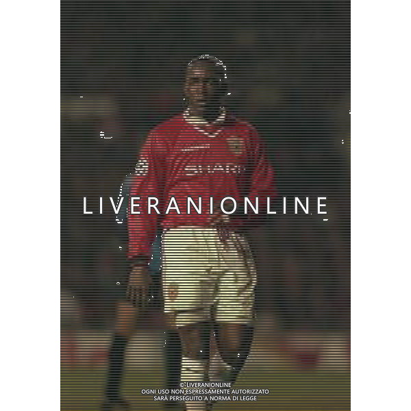 03-03-1999 MANCHESTER. CHAMPIONS LEAGUE MANCHESTER UNITED INTER 2-0 NELLA FOTO Dwight Yorke AG ALDO LIVERANI SAS