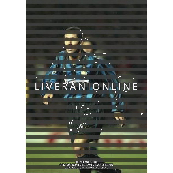 03-03-1999 MANCHESTER. CHAMPIONS LEAGUE MANCHESTER UNITED INTER 2-0 NELLA FOTO DIEGO SIMEONE AG ALDO LIVERANI SAS
