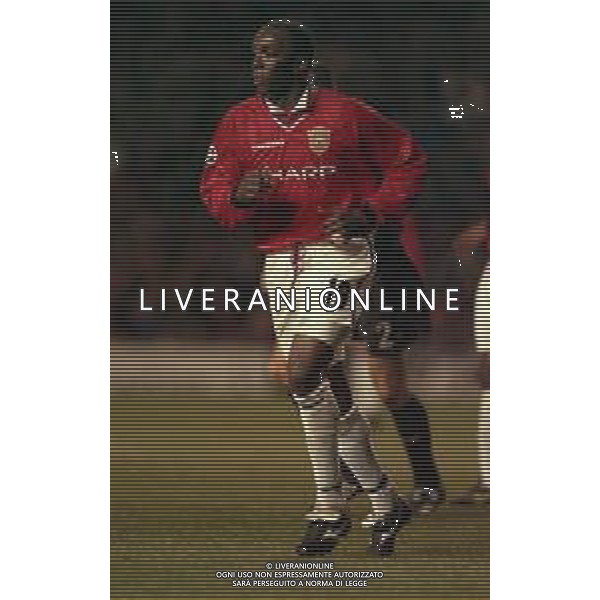 03-03-1999 MANCHESTER. CHAMPIONS LEAGUE MANCHESTER UNITED INTER 2-0 NELLA FOTO Dwight Yorke AG ALDO LIVERANI SAS