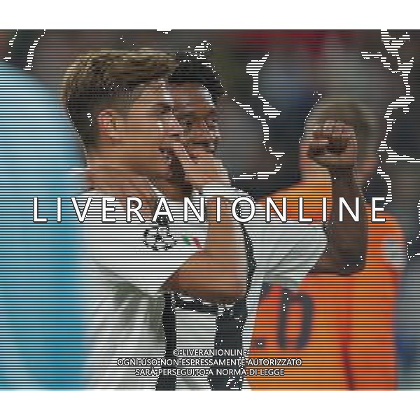 UEFA Champions League 2018/2019 Group Stage H Torino - 02.10.2018 Juventus-Young Boys Bern Nella Foto: esultanza dopo il terzo gol di paulo dybala con juan cuadrado /Ph.Vitez-Ag. Aldo Liverani