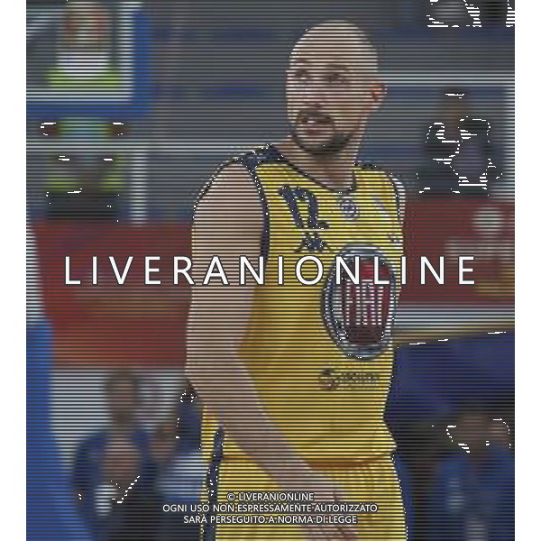 Marco Cusin , Fiat Torino basket singoli , Brescia 2 ottobre 2018. Ph Fotolive Filippo Venezia / AGENZIA ALDO LIVERANI SAS - FIAT TORINO Campionato italiano di pallacanestro maschile Basket Serie A 2018-2019