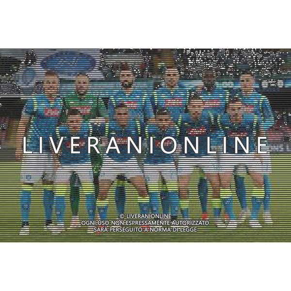 03-10-2018 NAPOLI LIVERPOOL CHAMPIONS LEAGUE NELLA FOTO: FORMAZIONE SQUADRA NAPOLI FOTO MOSCA, AG.LIVERANI